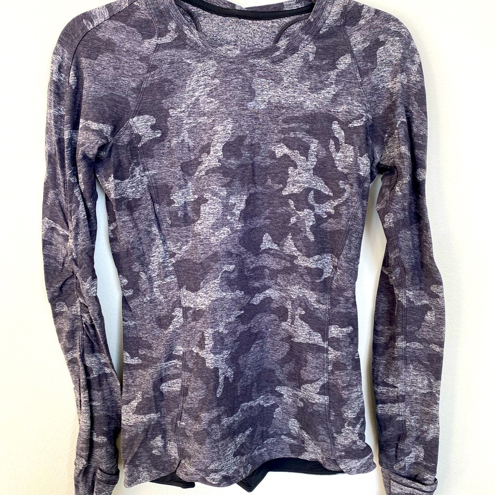 Lululemon camo long sleeve